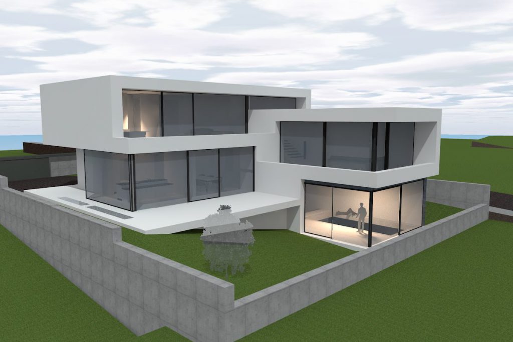 3D Rendering eines Hauses